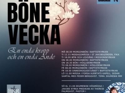 Ekumenisk bönevecka v 5 2026: ”En kropp och en&nbsp;Ande”