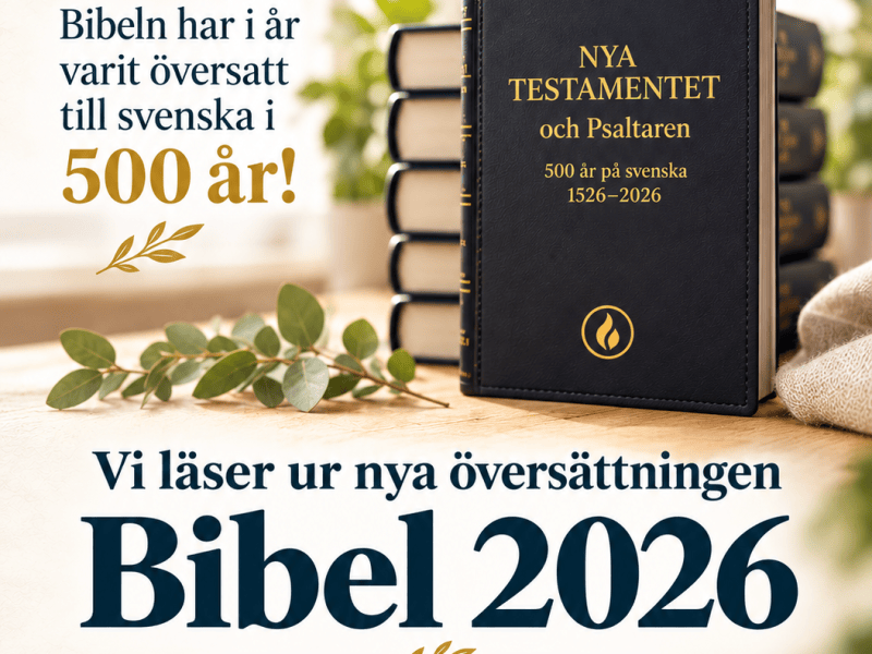 Bibelns 500 år – Vi läser Bibeln i centrala Hudiksvall lördag 17&nbsp;oktober